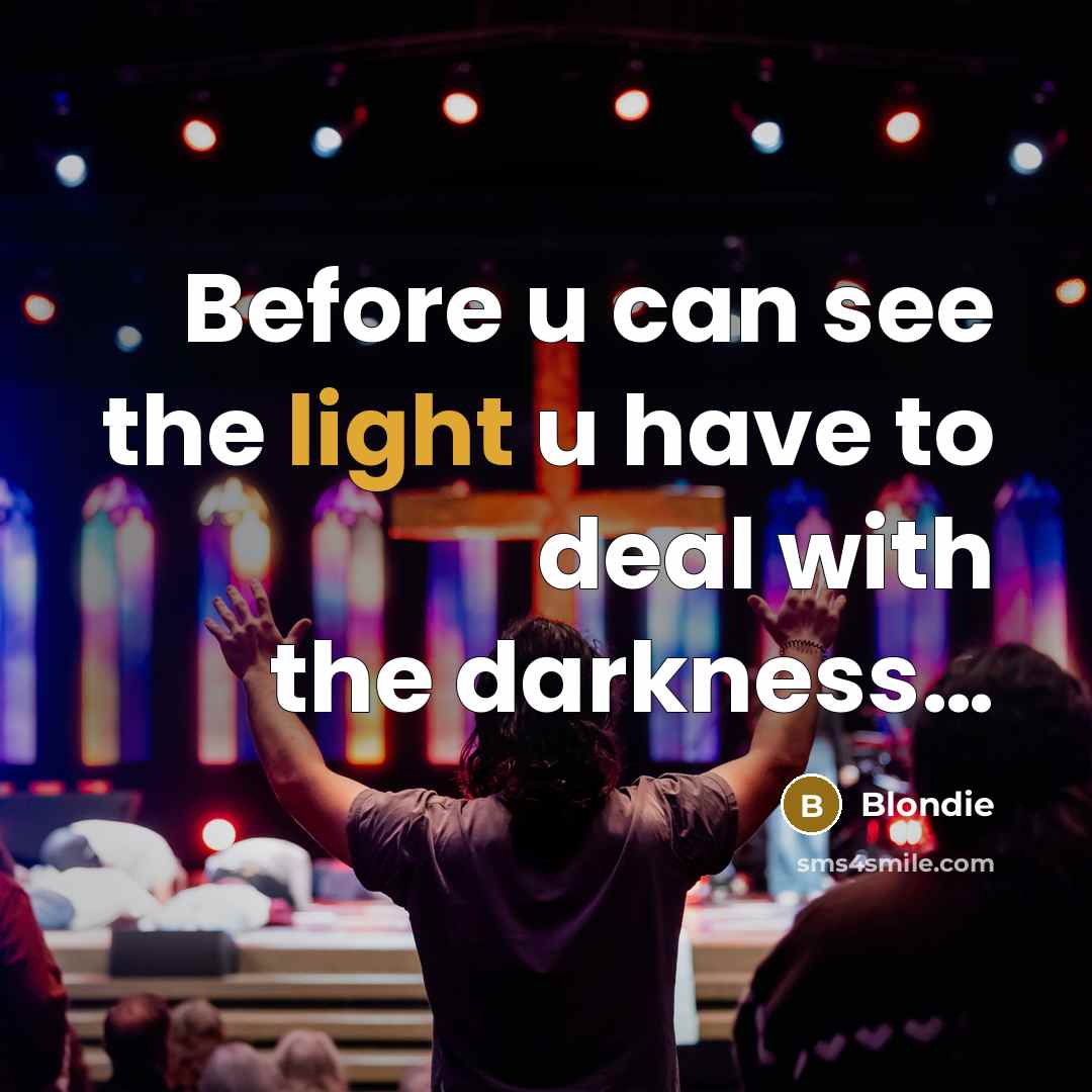 “Before u can see the light u have to deal…” quote by Blondie