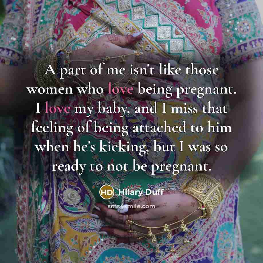 “A part of me isn't like those women who love…” quote by Hilary Duff