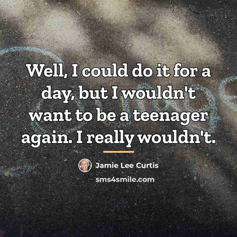 “Well, I could do it for a day, but I…” quote by Jamie Lee Curtis