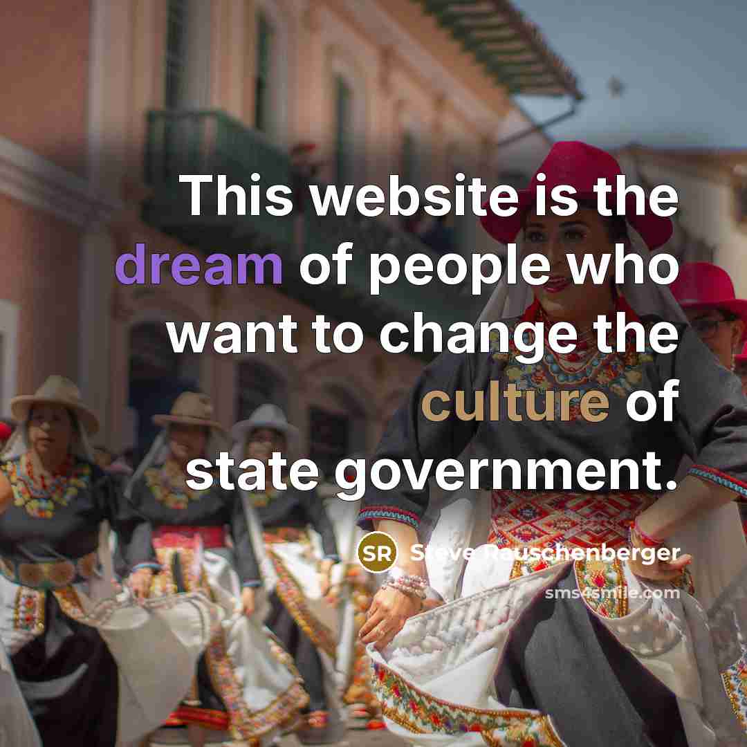 “This website is the dream of people who want to…” quote by Steve Rauschenberger