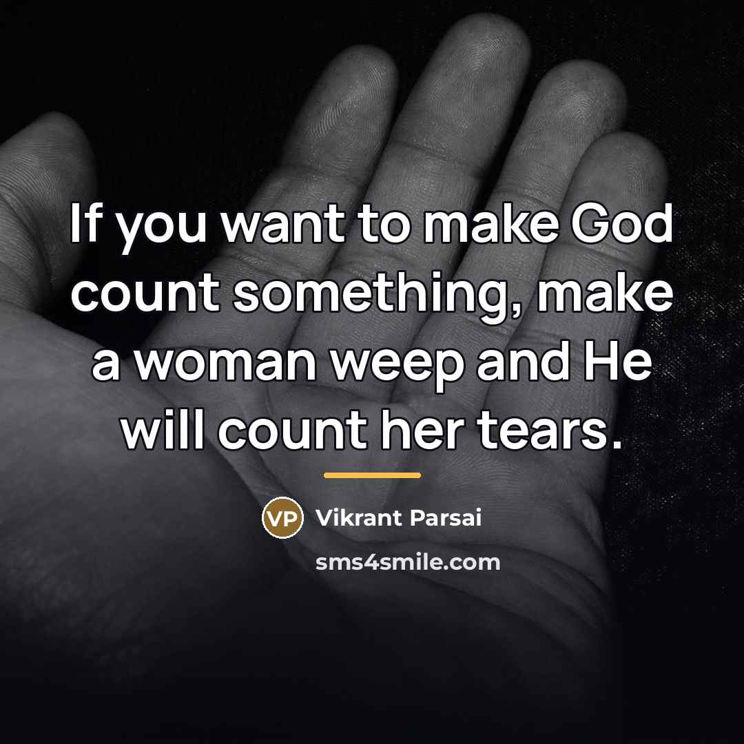 “If you want to make God count something, make a…” quote by Vikrant Parsai