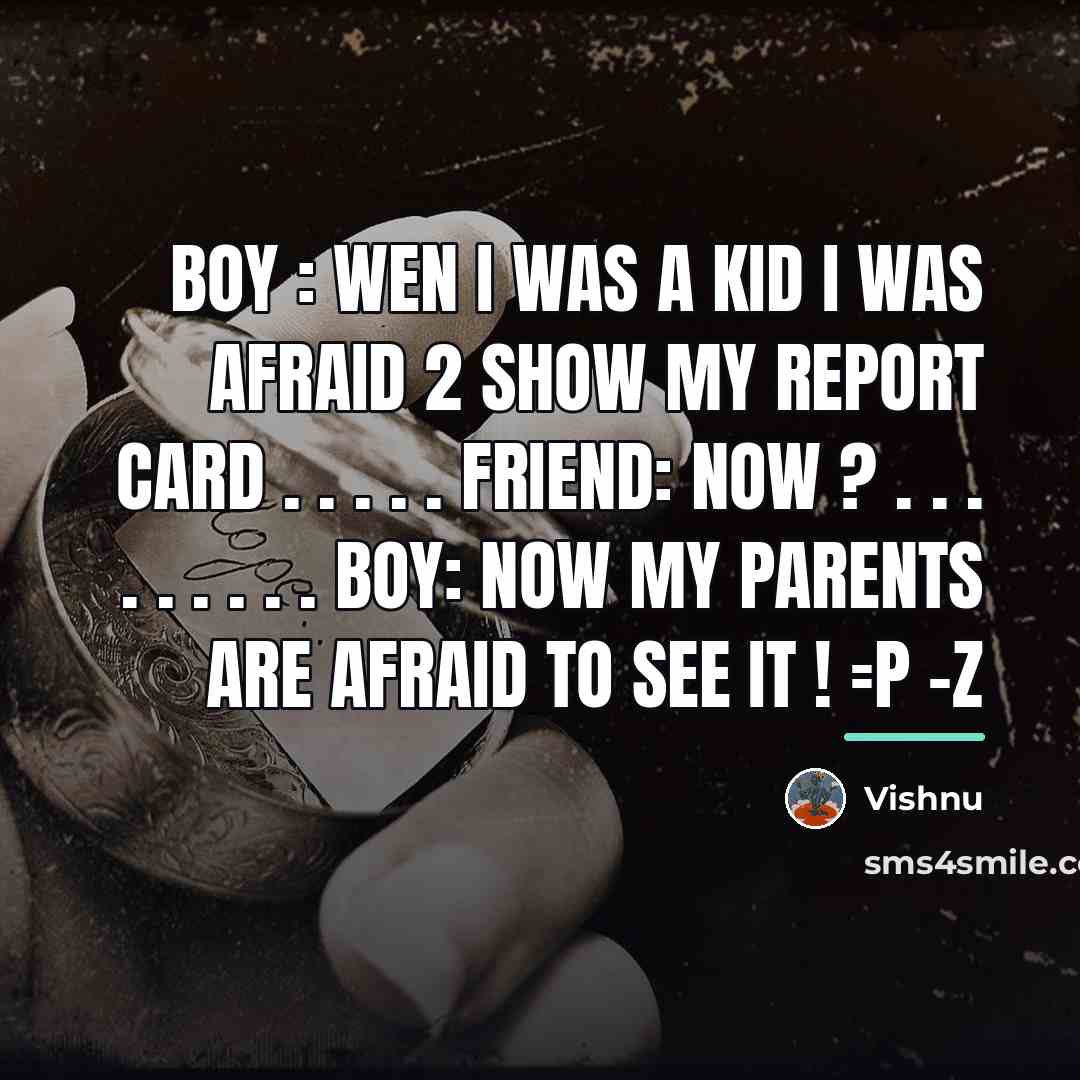 “BOY : Wen I was a kid I was afraid…” quote by Vishnu
