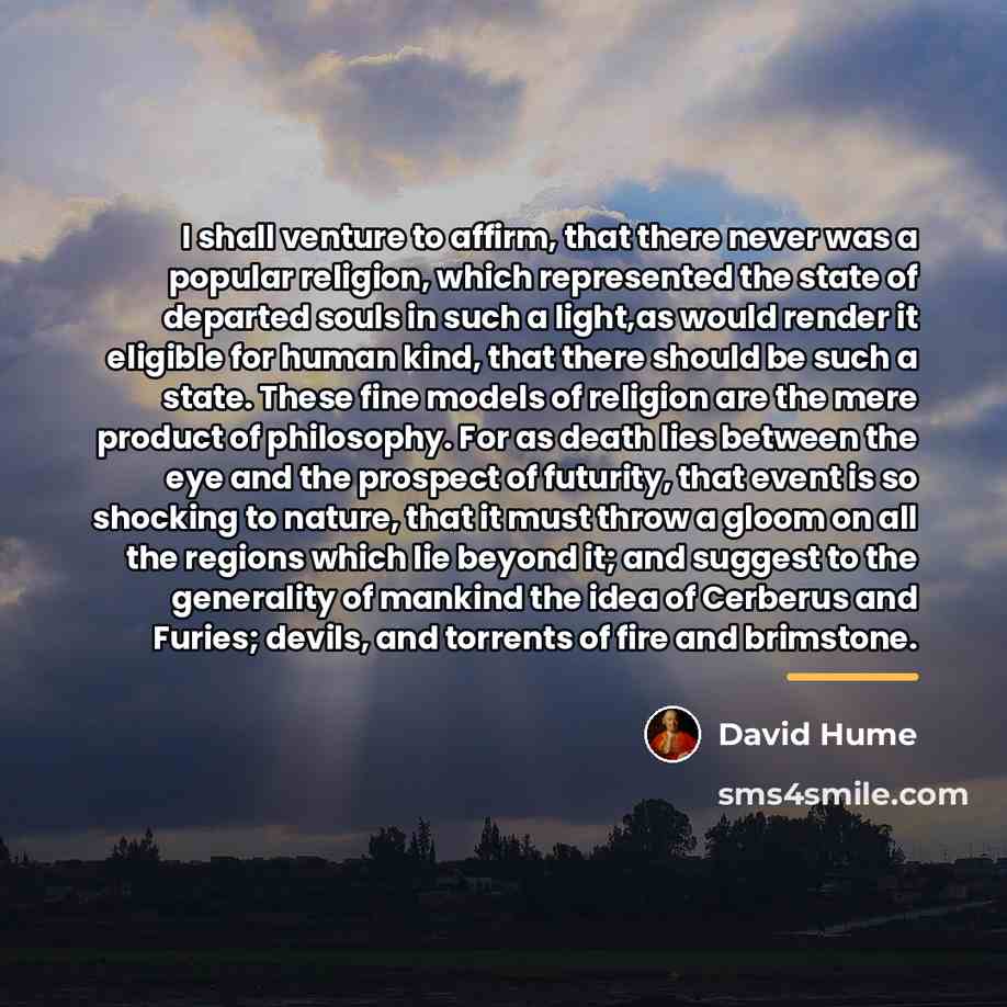 “I shall venture to affirm, that there never was a…” quote by David Hume