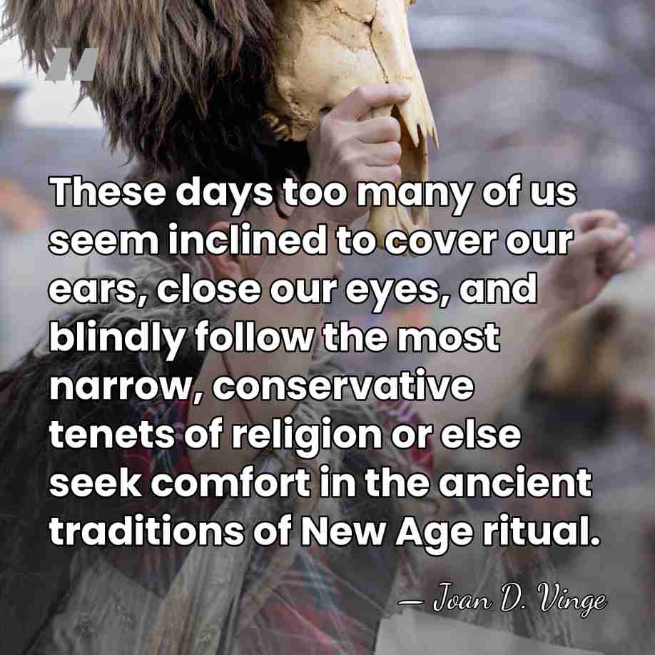 These days too many of us seem inclined to cover our ears,&hellip; - Joan D. Vinge