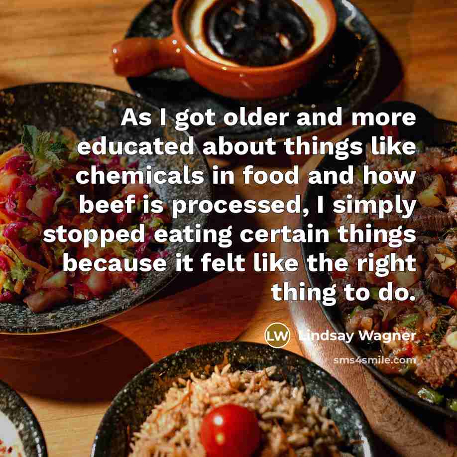 “As I got older and more educated about things like…” quote by Lindsay Wagner