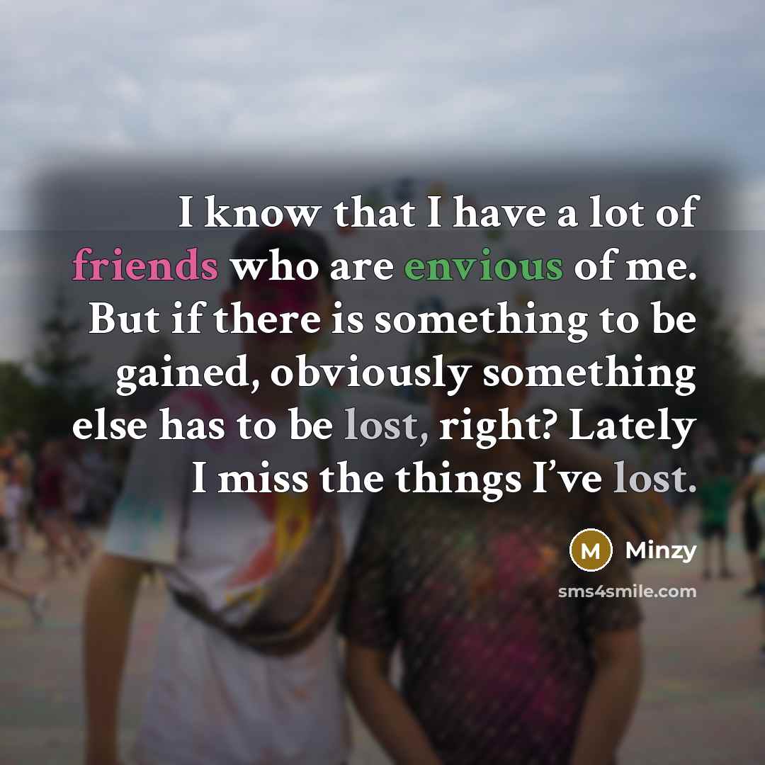 “I know that I have a lot of friends who…” quote by Minzy