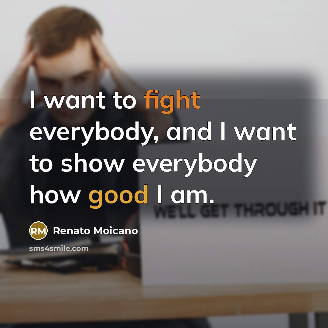 “I want to fight everybody, and I want to show…” quote by Renato Moicano