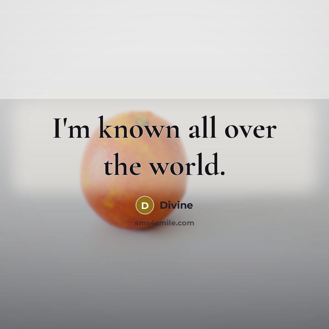 “I'm known all over the world.…” quote by Divine