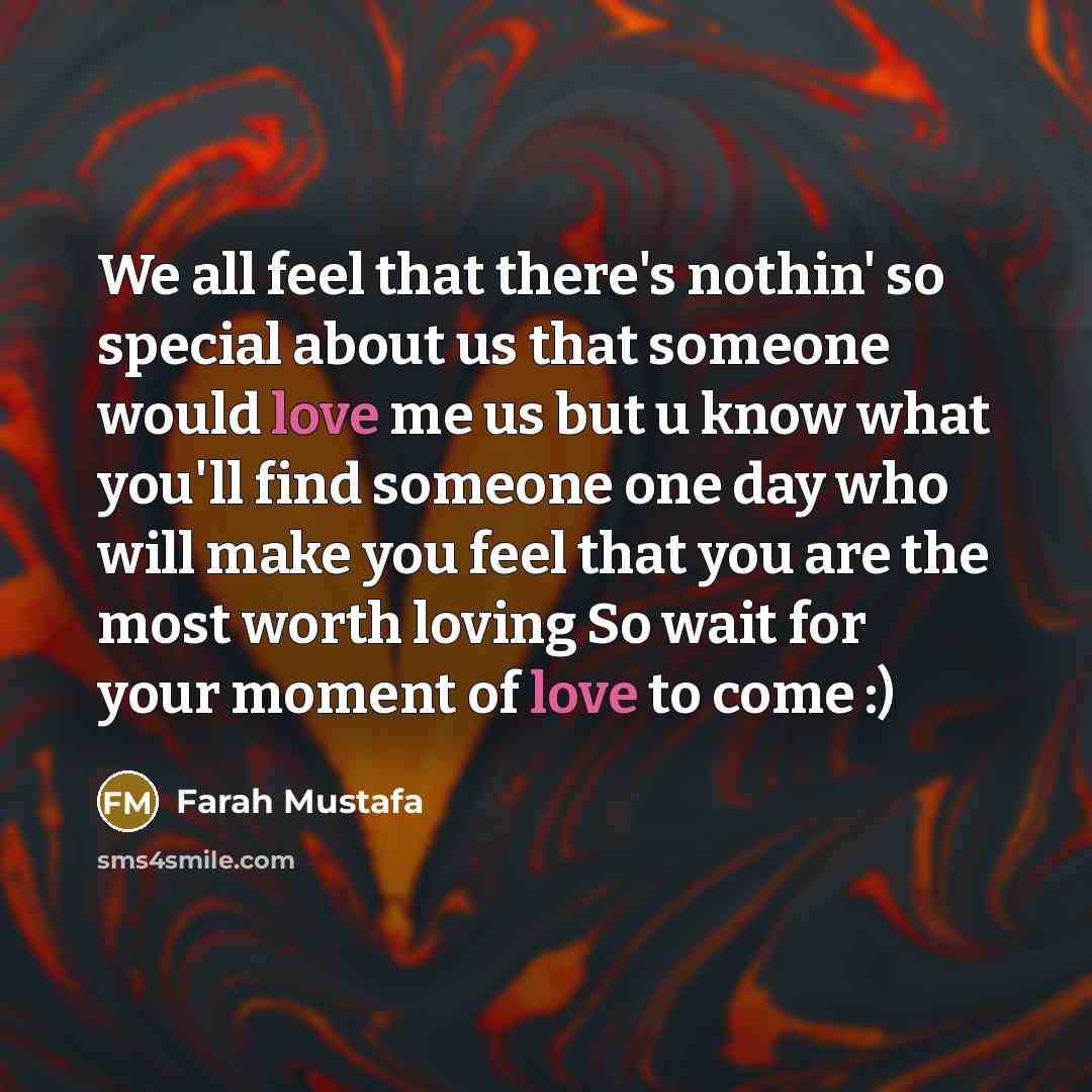 “We all feel that there's nothin' so special about us…” quote by Farah Mustafa