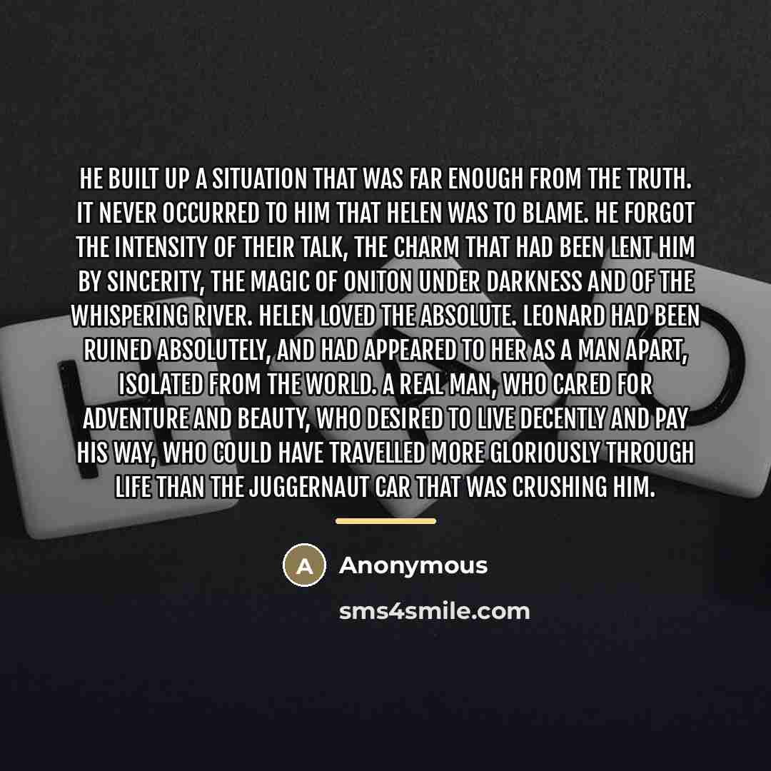 “He built up a situation that was far enough from…” quote by Anonymous