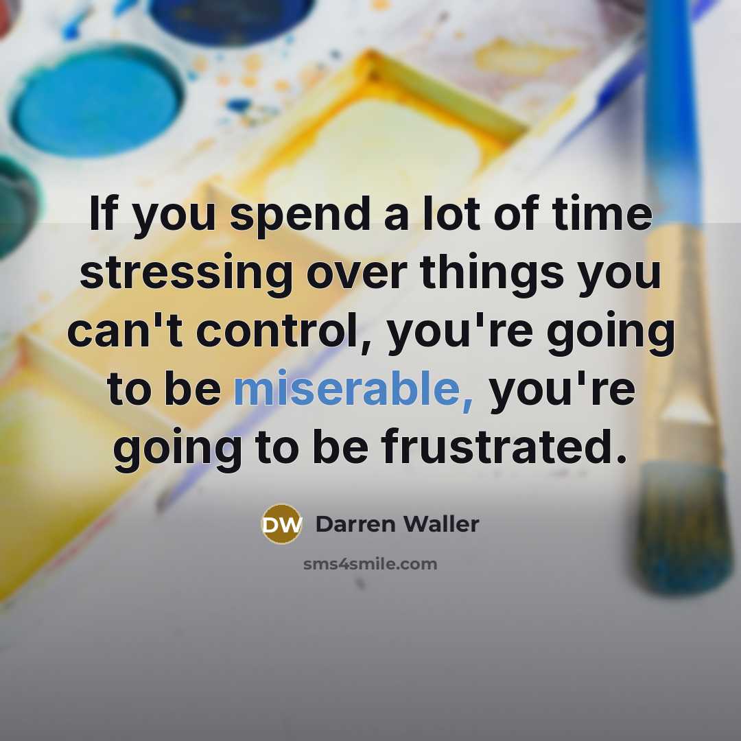 “If you spend a lot of time stressing over things…” quote by Darren Waller
