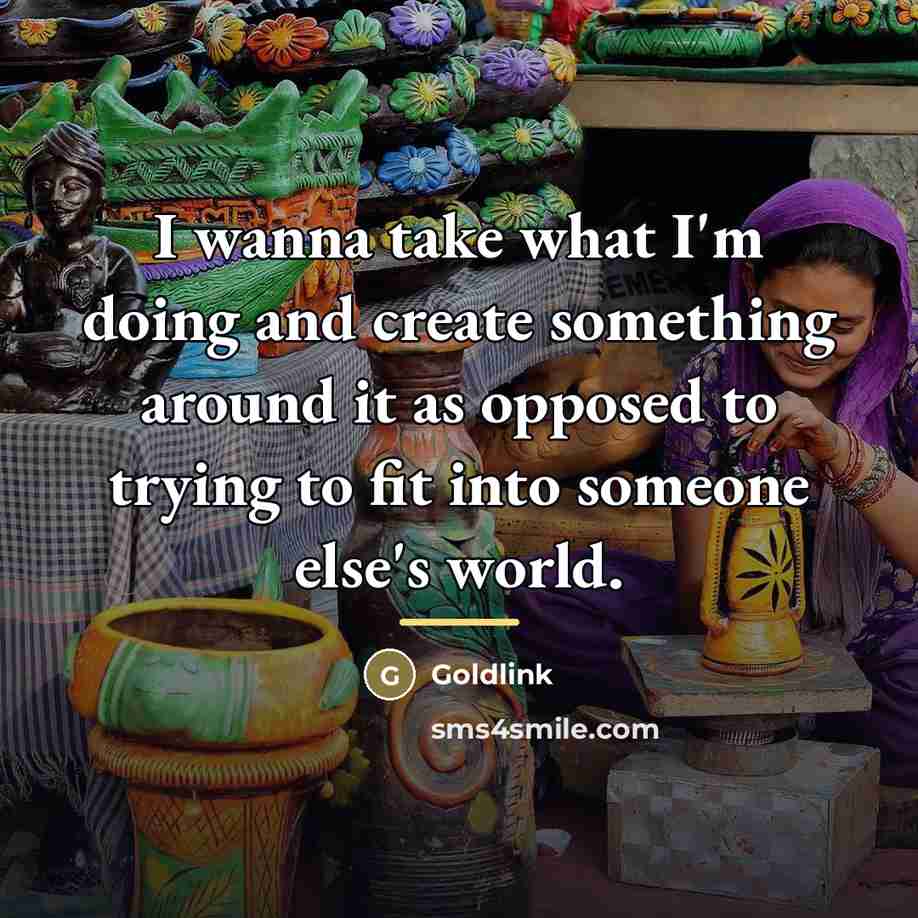 “I wanna take what I'm doing and create something around…” quote by Goldlink