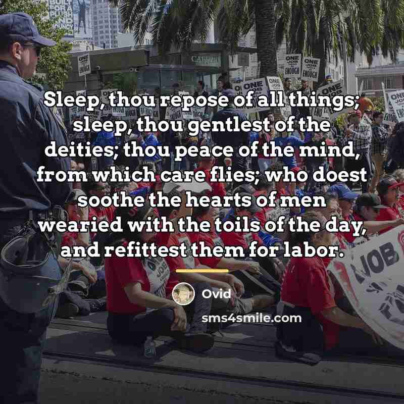 “Sleep, thou repose of all things; sleep, thou gentlest of…” quote by Ovid