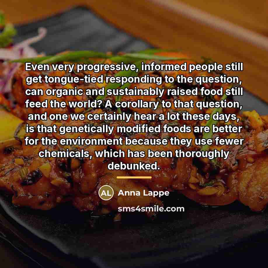“Even very progressive, informed people still get tongue-tied responding to…” quote by Anna Lappe