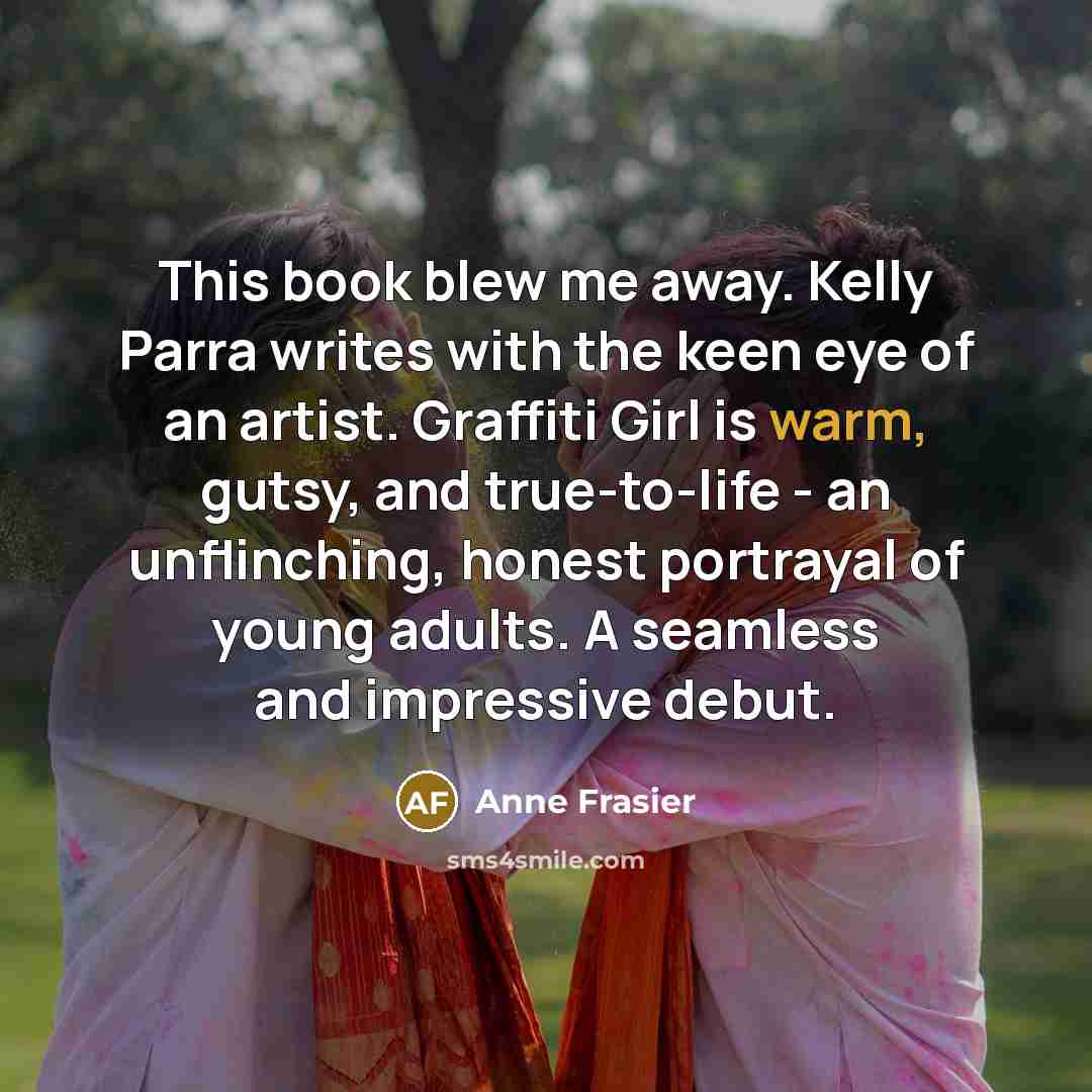 “This book blew me away. Kelly Parra writes with the…” quote by Anne Frasier