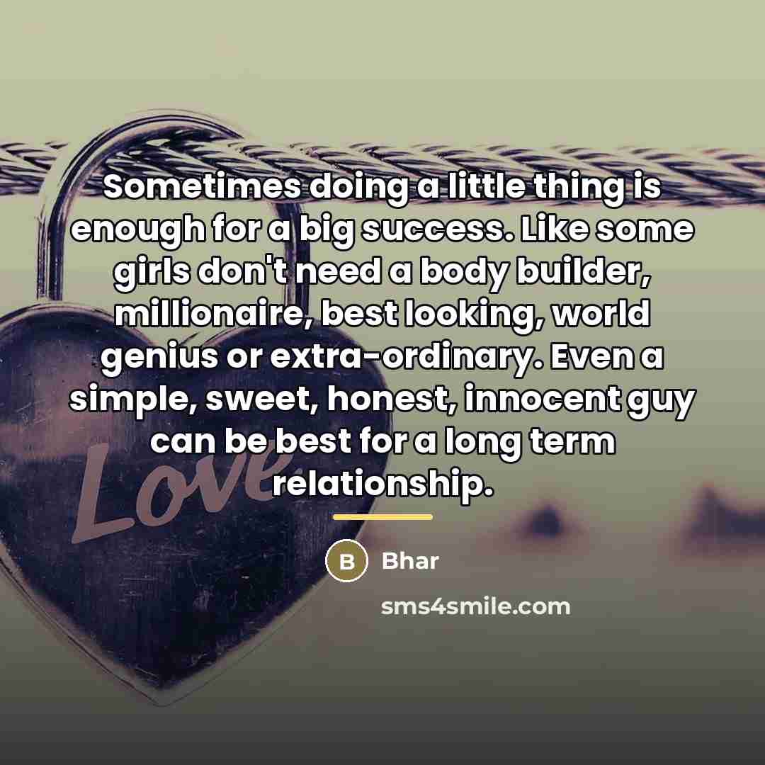 “Sometimes doing a little thing is enough for a big…” quote by Bhar