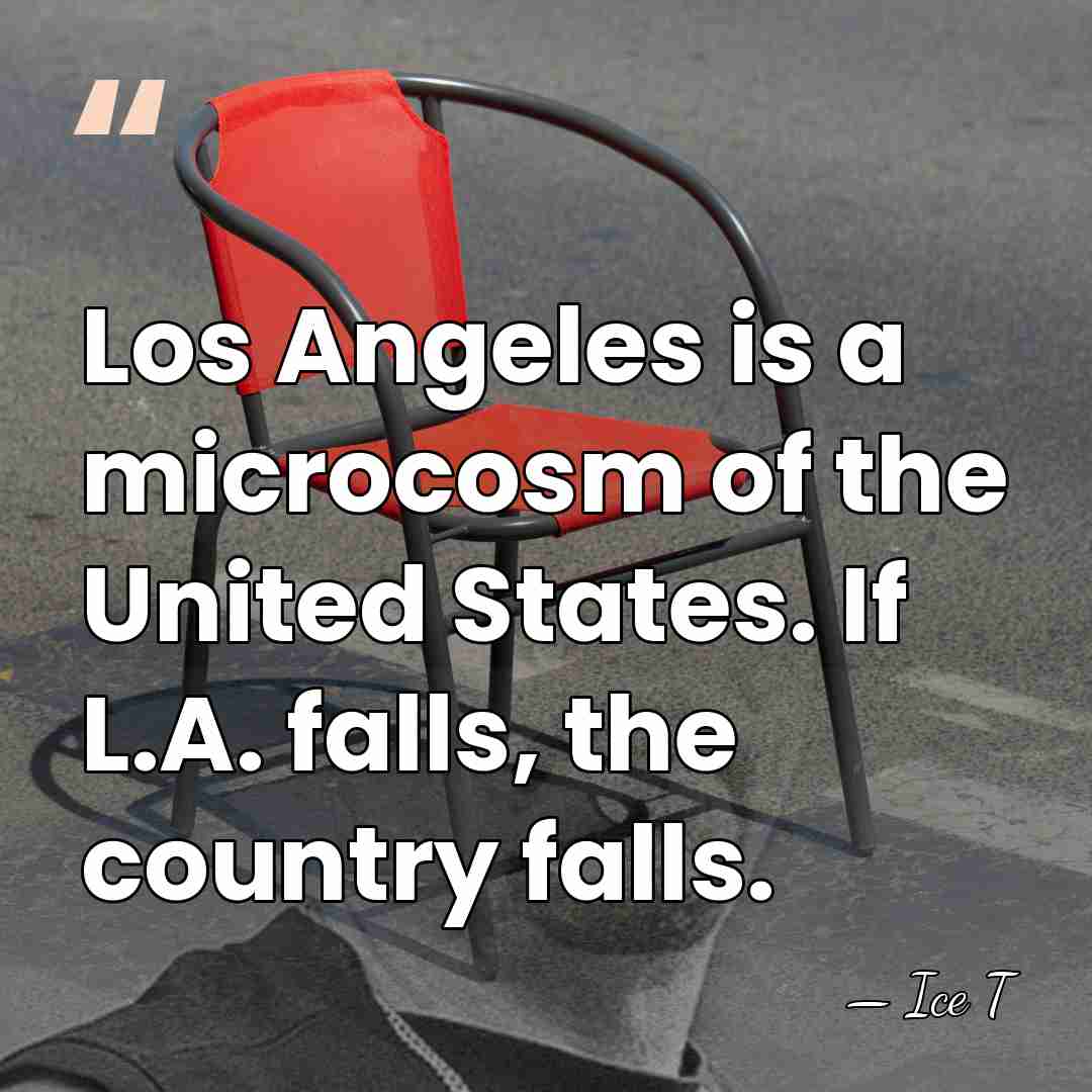 Los Angeles is a microcosm of the United States. If L.A. falls,&hellip; - Ice T