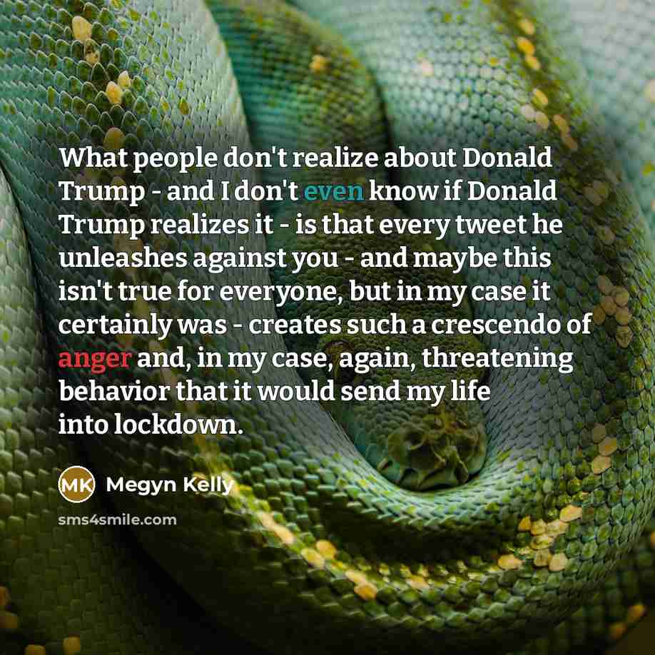 “What people don't realize about Donald Trump - and I…” quote by Megyn Kelly