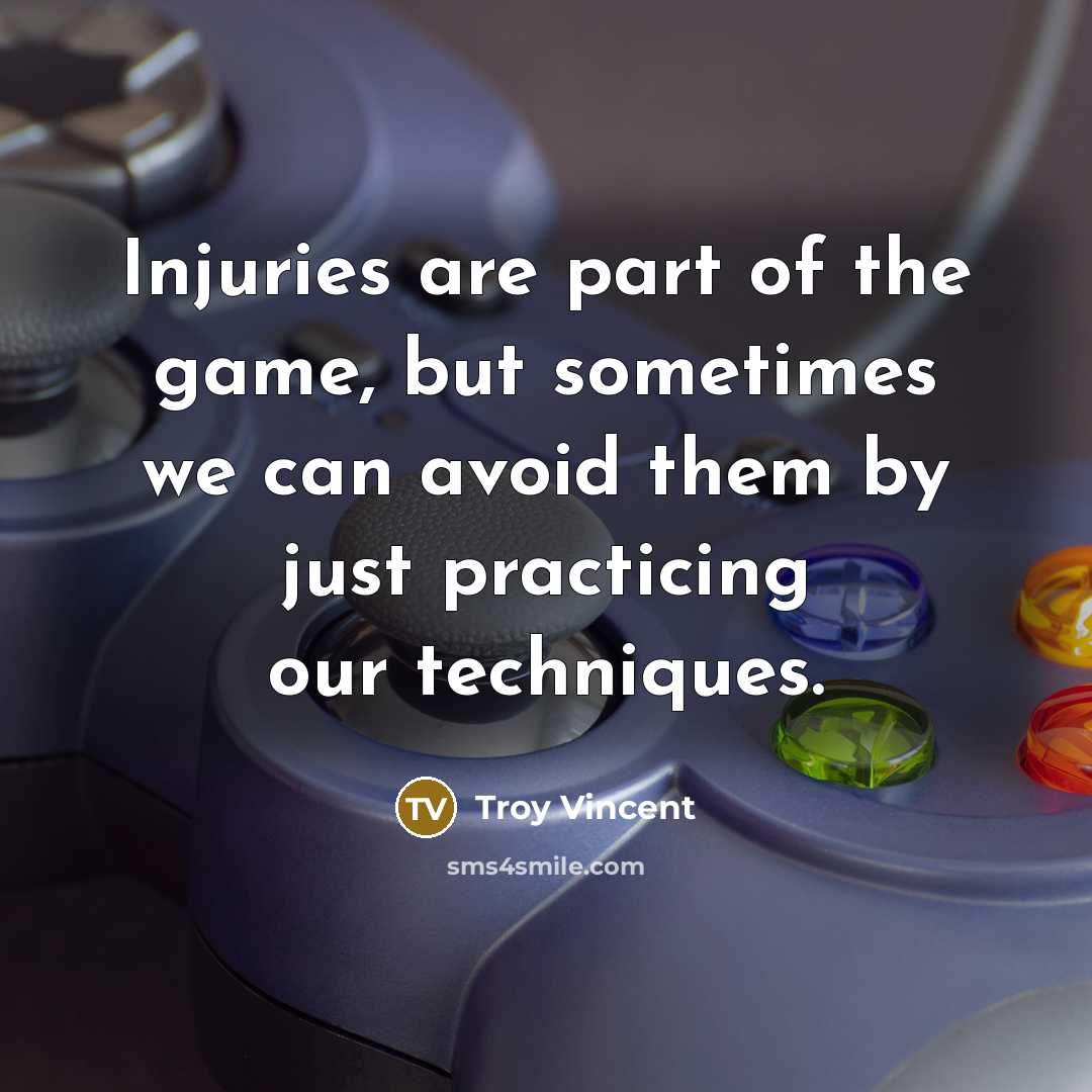 “Injuries are part of the game, but sometimes we can…” quote by Troy Vincent