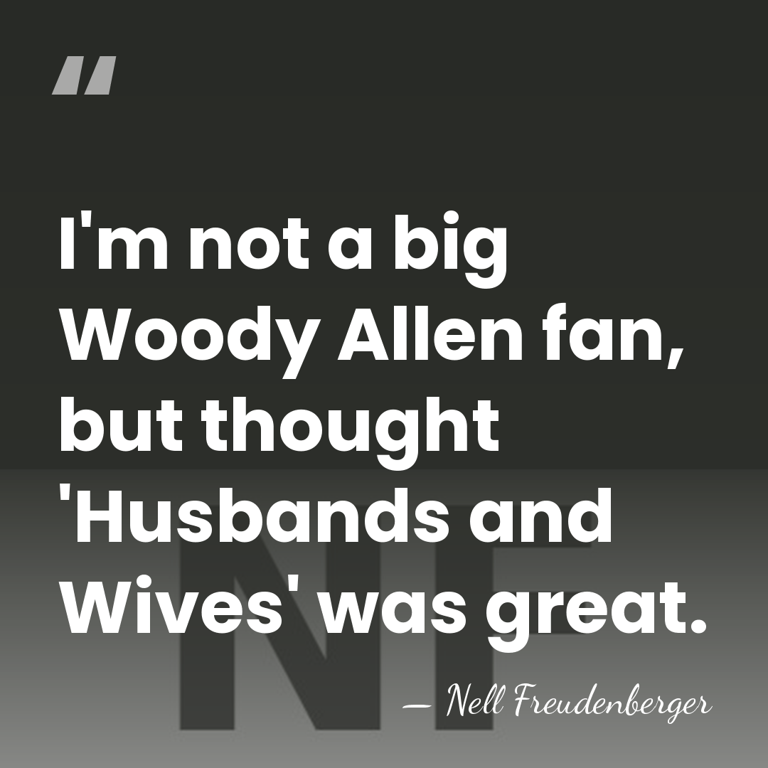 I'm not a big Woody Allen fan, but thought 'Husbands and Wives'&hellip; - Nell Freudenberger