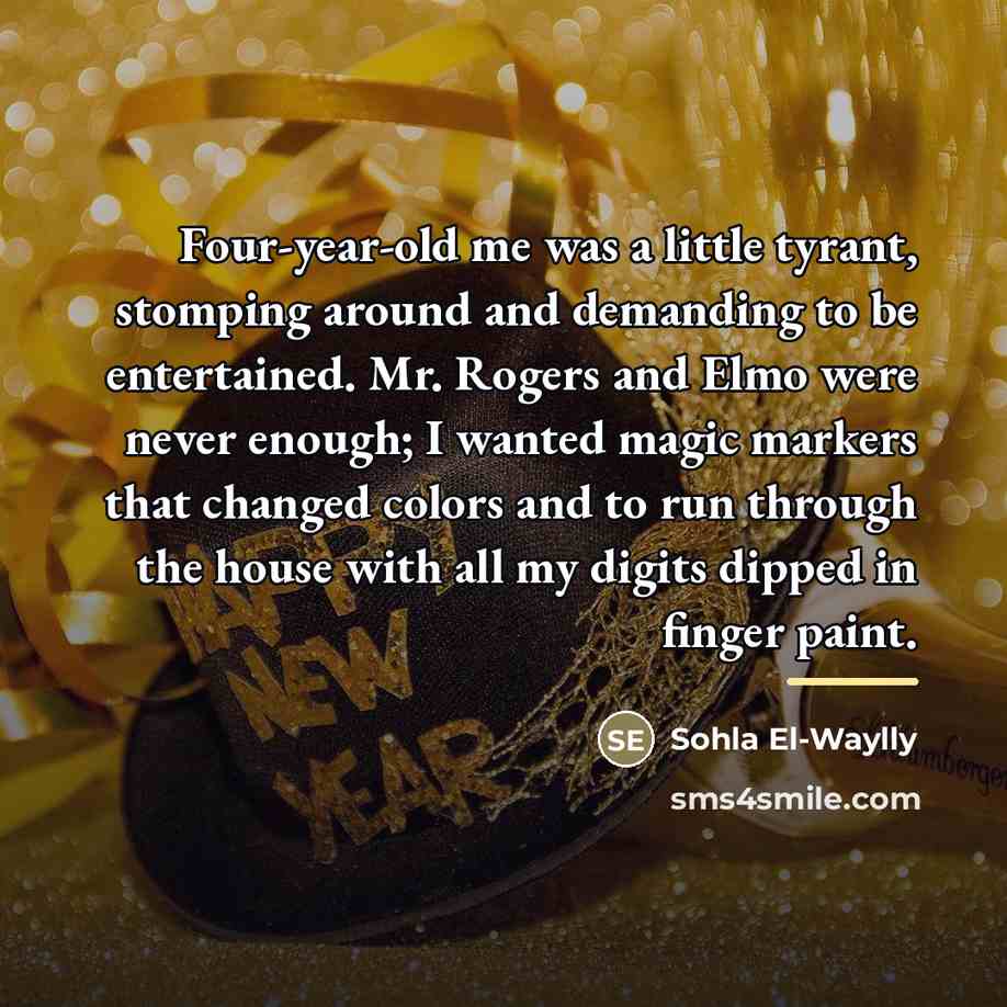 “Four-year-old me was a little tyrant, stomping around and demanding…” quote by Sohla El-Waylly