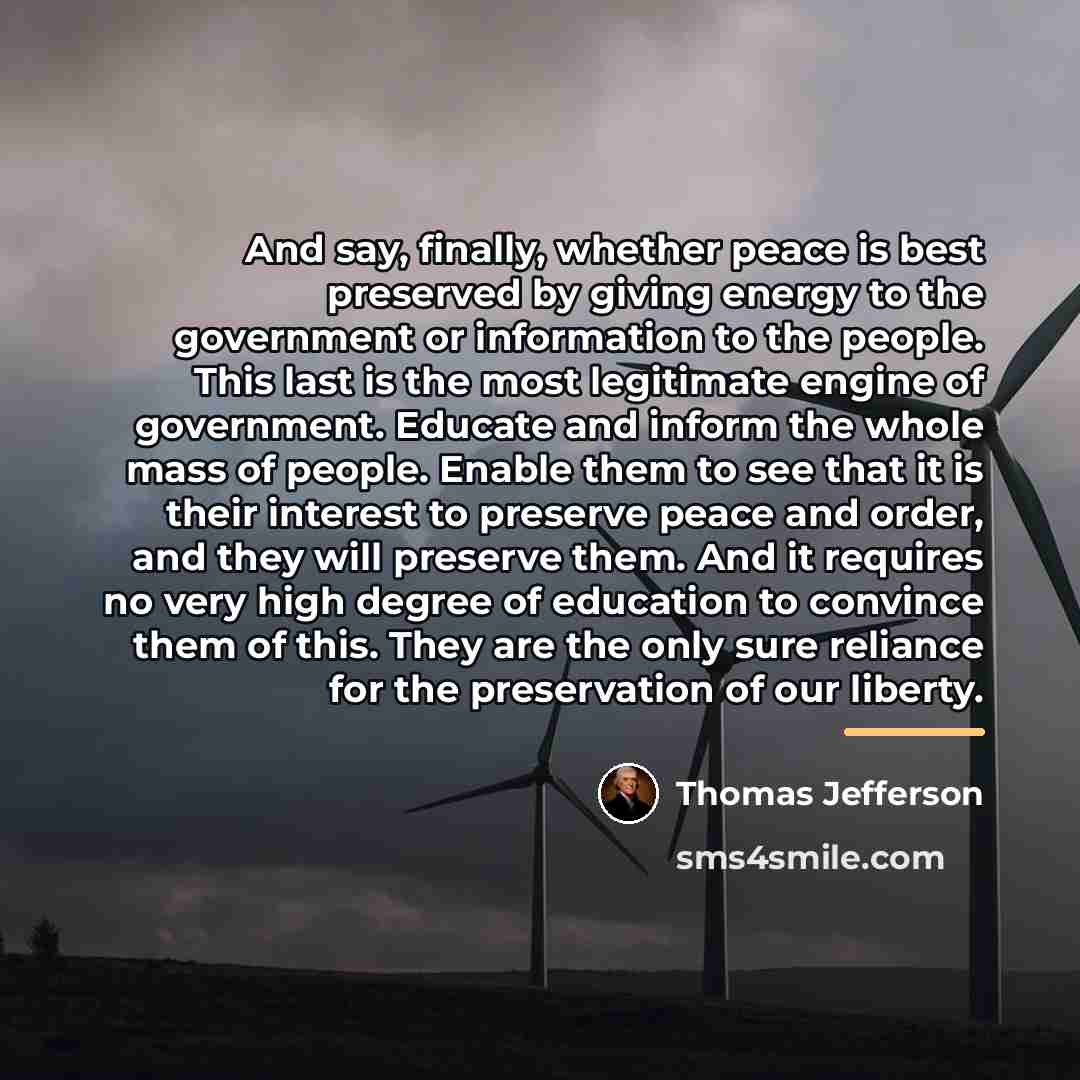 “And say, finally, whether peace is best preserved by giving…” quote by Thomas Jefferson