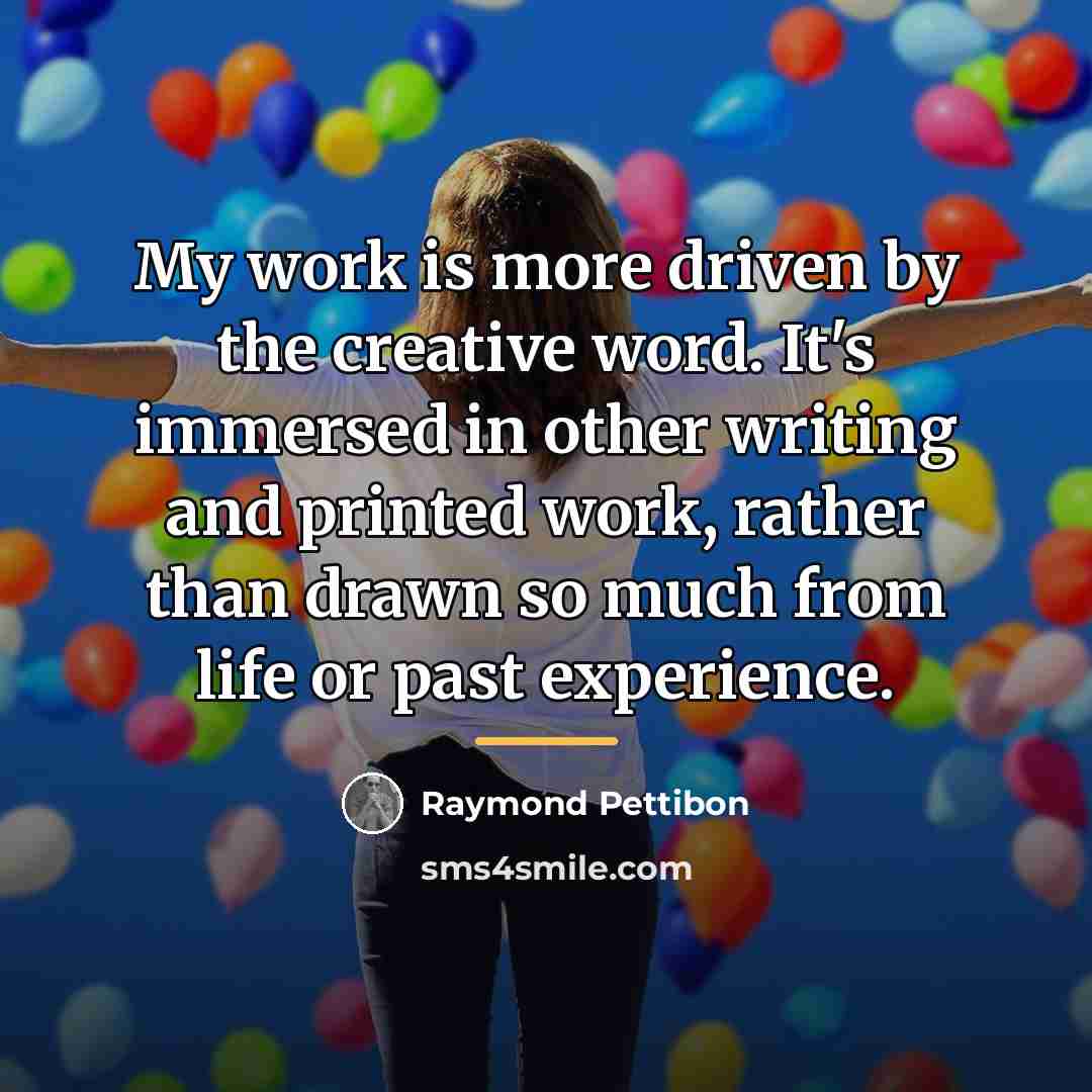 “My work is more driven by the creative word. It's…” quote by Raymond Pettibon