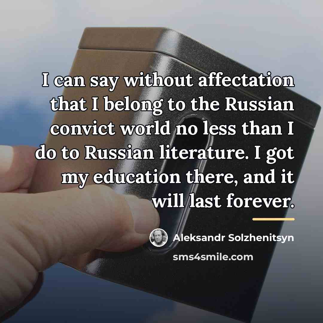 “I can say without affectation that I belong to the…” quote by Aleksandr Solzhenitsyn