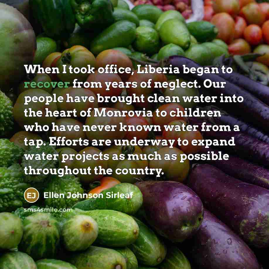 “When I took office, Liberia began to recover from years…” quote by Ellen Johnson Sirleaf