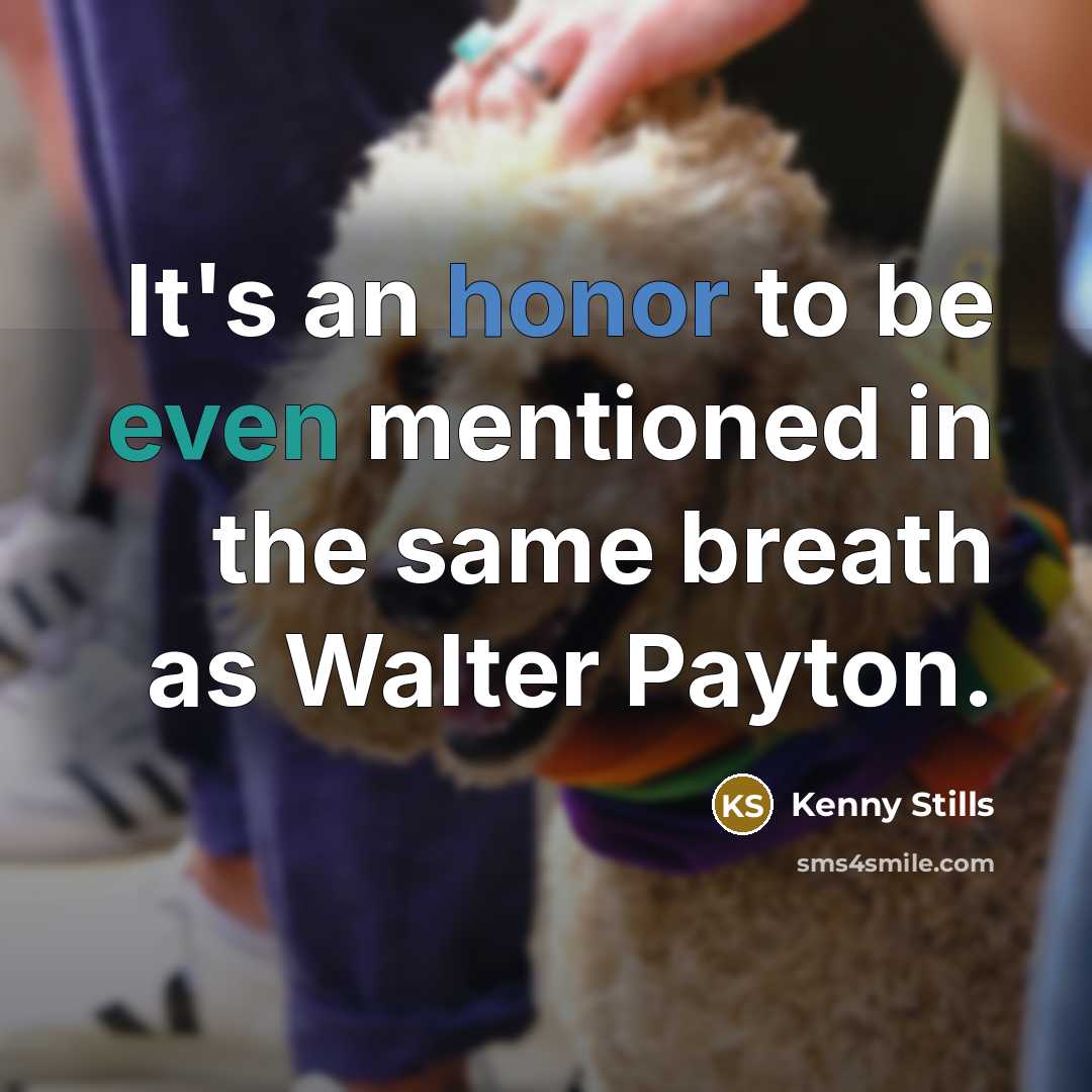 “It's an honor to be even mentioned in the same…” quote by Kenny Stills