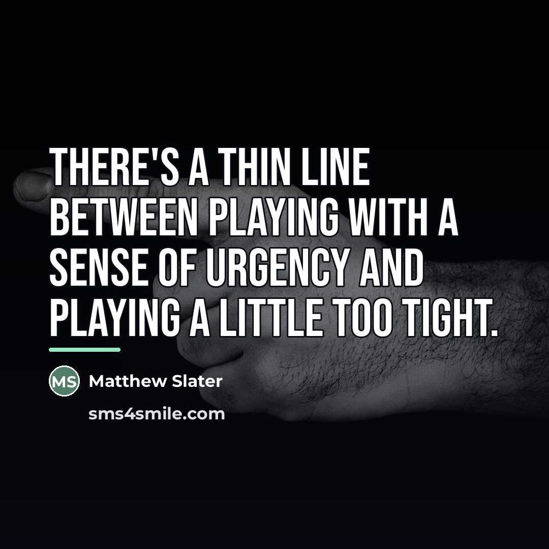 “There's a thin line between playing with a sense of…” quote by Matthew Slater