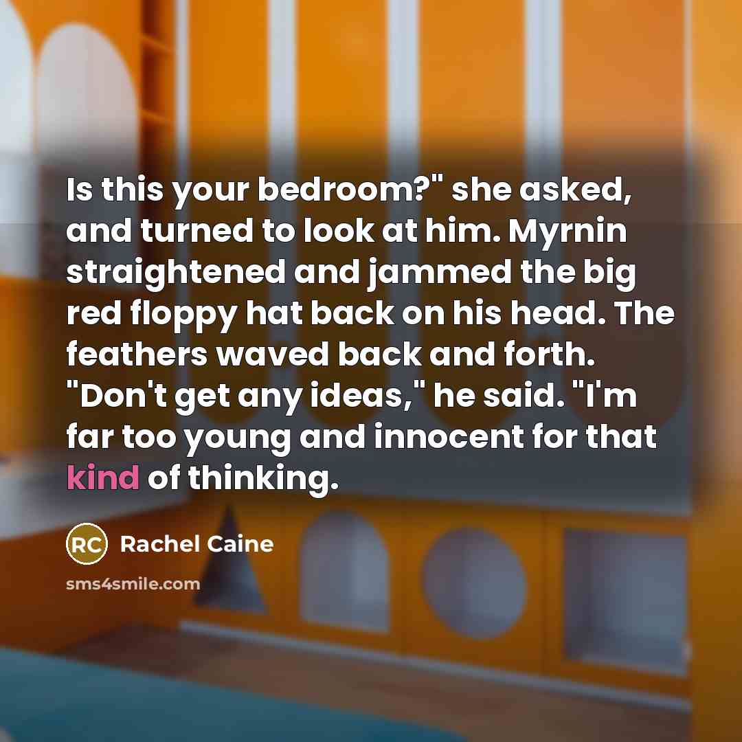 “Is this your bedroom?" she asked, and turned to look…” quote by Rachel Caine
