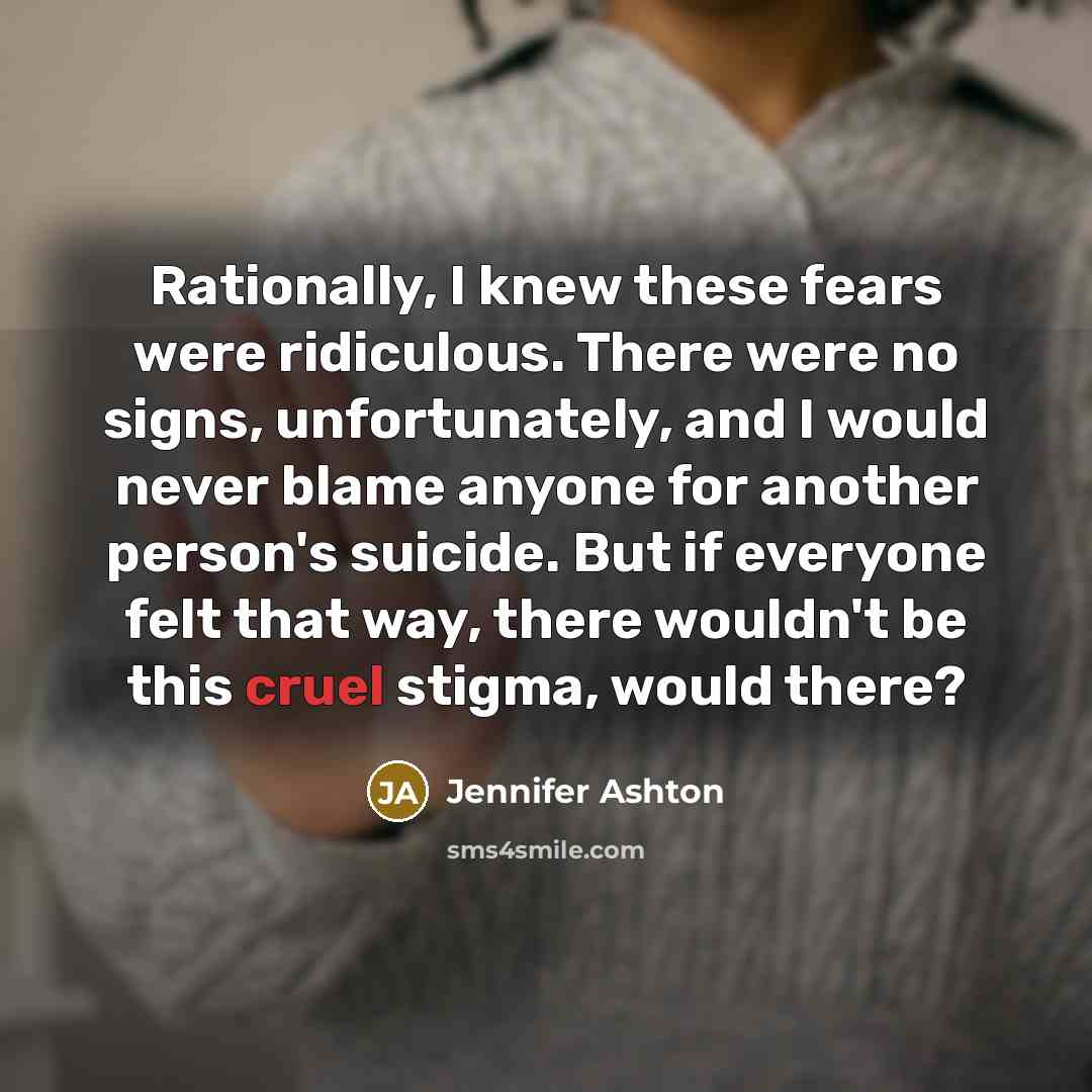 “Rationally, I knew these fears were ridiculous. There were no…” quote by Jennifer Ashton