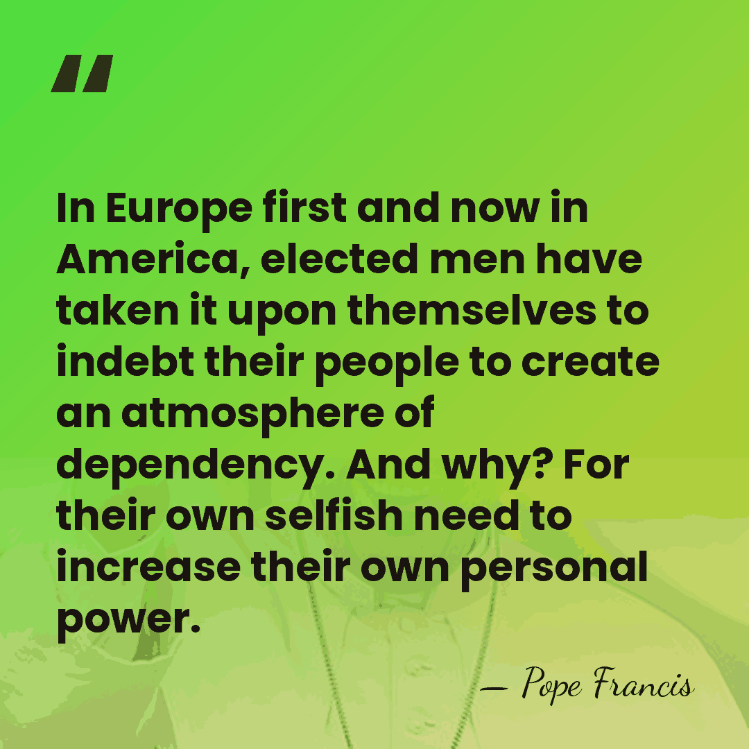 In Europe first and now in America, elected men have taken it&hellip; - Pope Francis