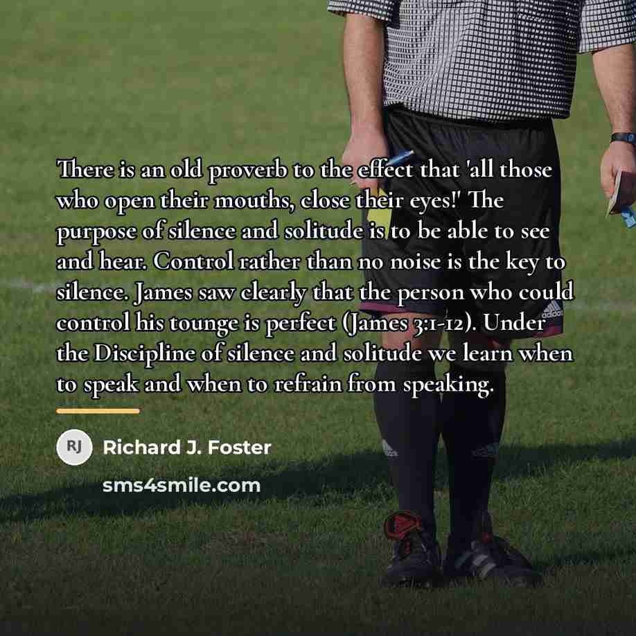 “There is an old proverb to the effect that 'all…” quote by Richard J. Foster