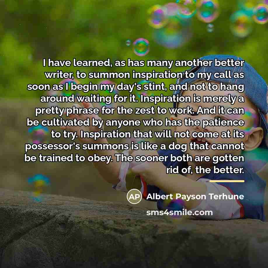 “I have learned, as has many another better writer, to…” quote by Albert Payson Terhune