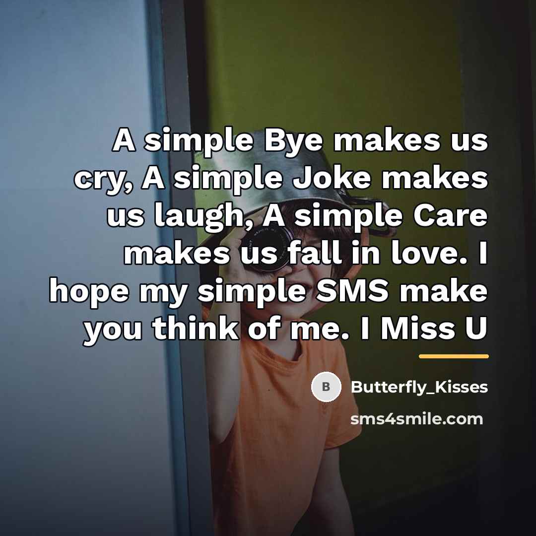 “A simple Bye makes us cry, A simple Joke makes…” quote by Butterfly_Kisses