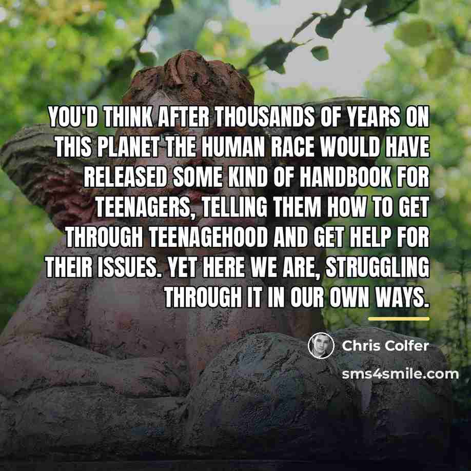 “You'd think after thousands of years on this planet the…” quote by Chris Colfer