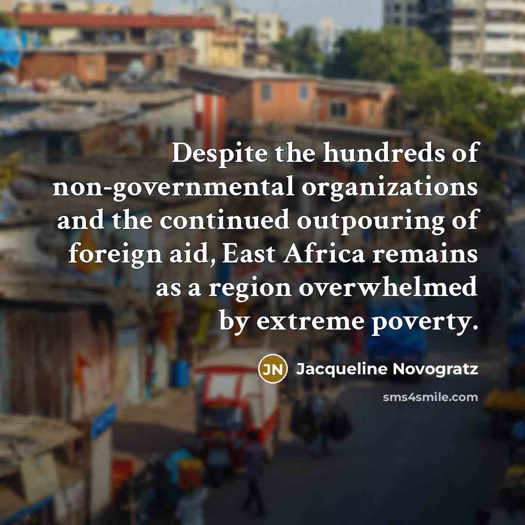 “Despite the hundreds of non-governmental organizations and the continued outpouring…” quote by Jacqueline Novogratz
