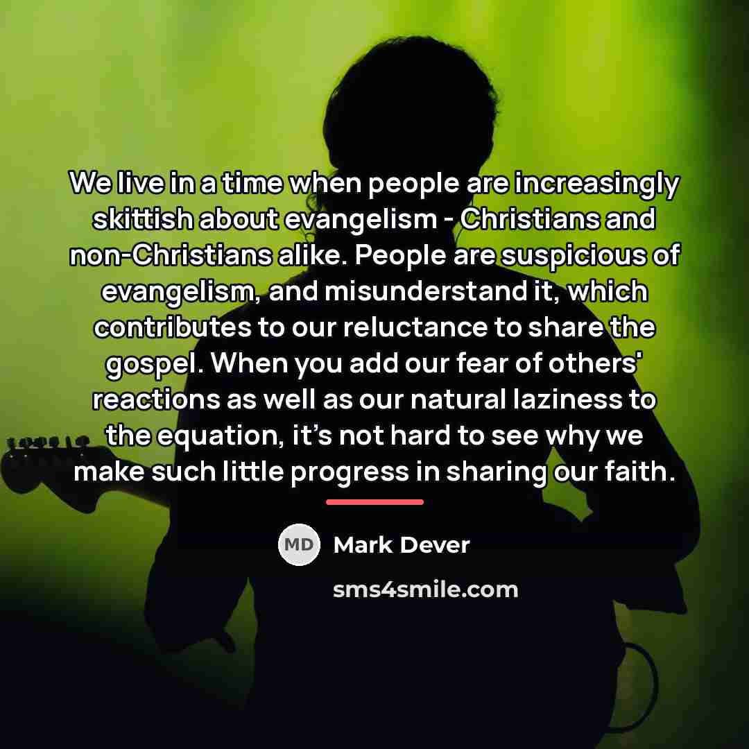 “We live in a time when people are increasingly skittish…” quote by Mark Dever
