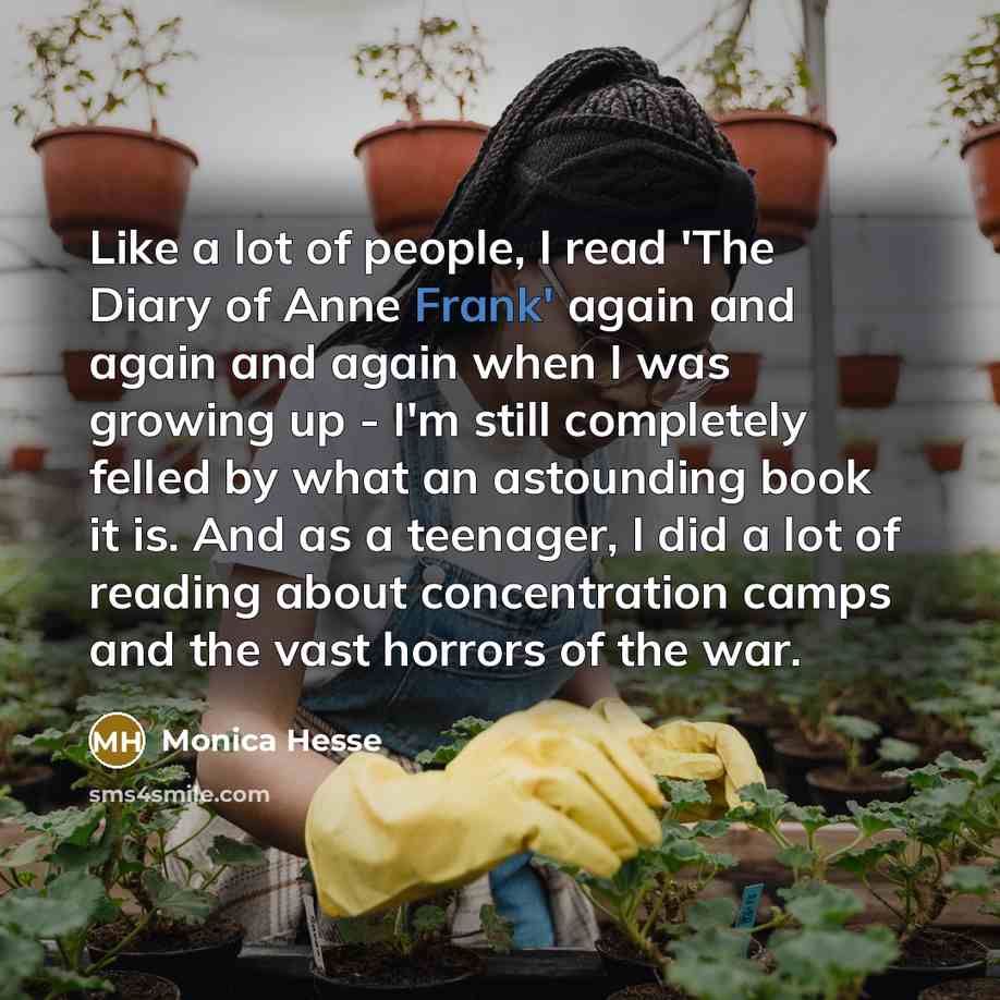 “Like a lot of people, I read 'The Diary of…” quote by Monica Hesse