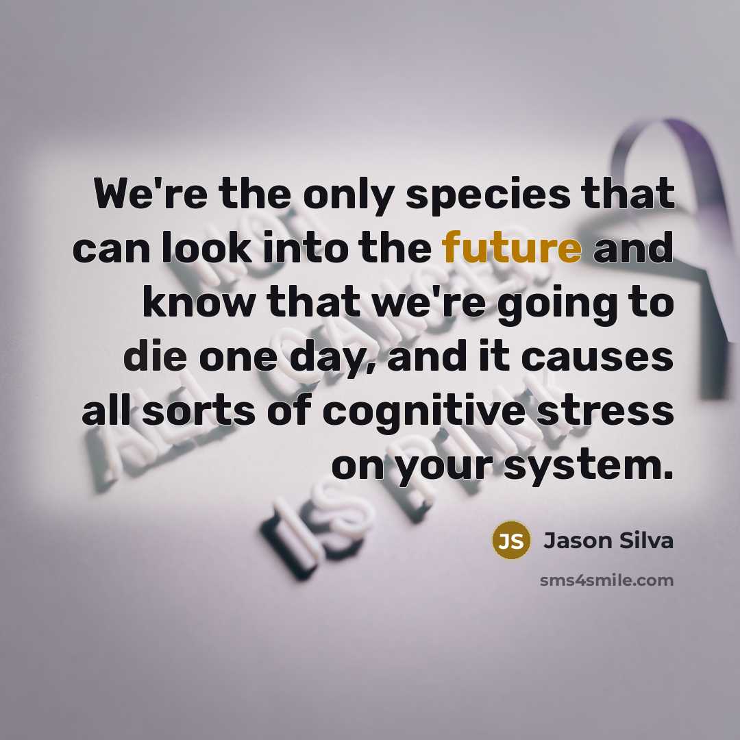 “We're the only species that can look into the future…” quote by Jason Silva