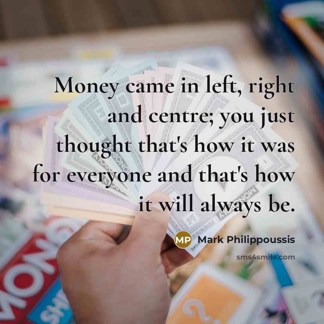 “Money came in left, right and centre; you just thought…” quote by Mark Philippoussis