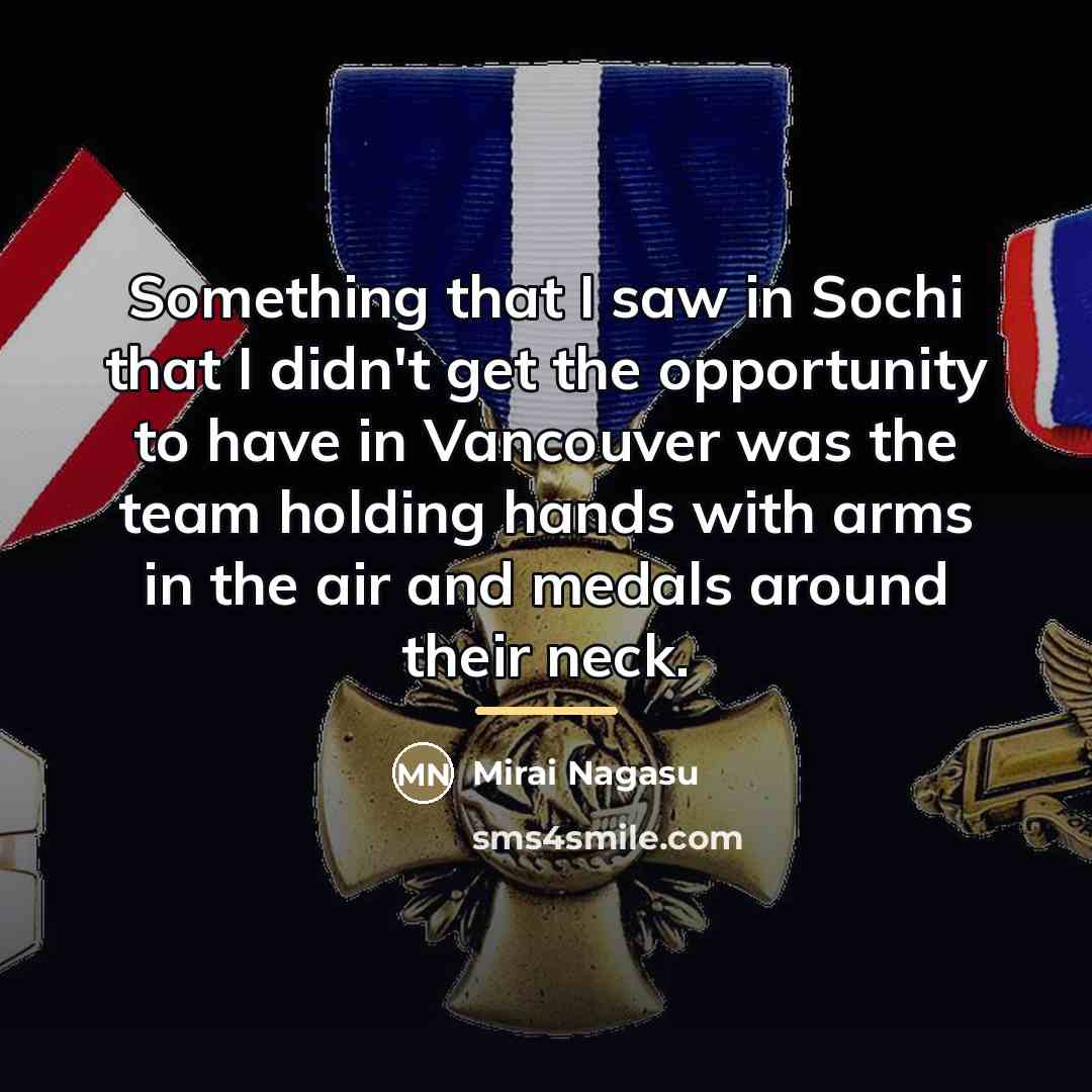 “Something that I saw in Sochi that I didn't get…” quote by Mirai Nagasu