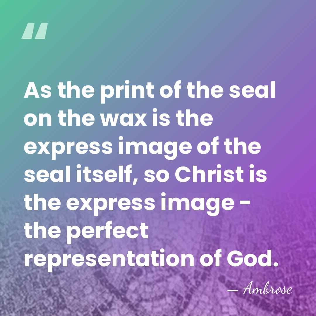 As the print of the seal on the wax is the express&hellip; - Ambrose