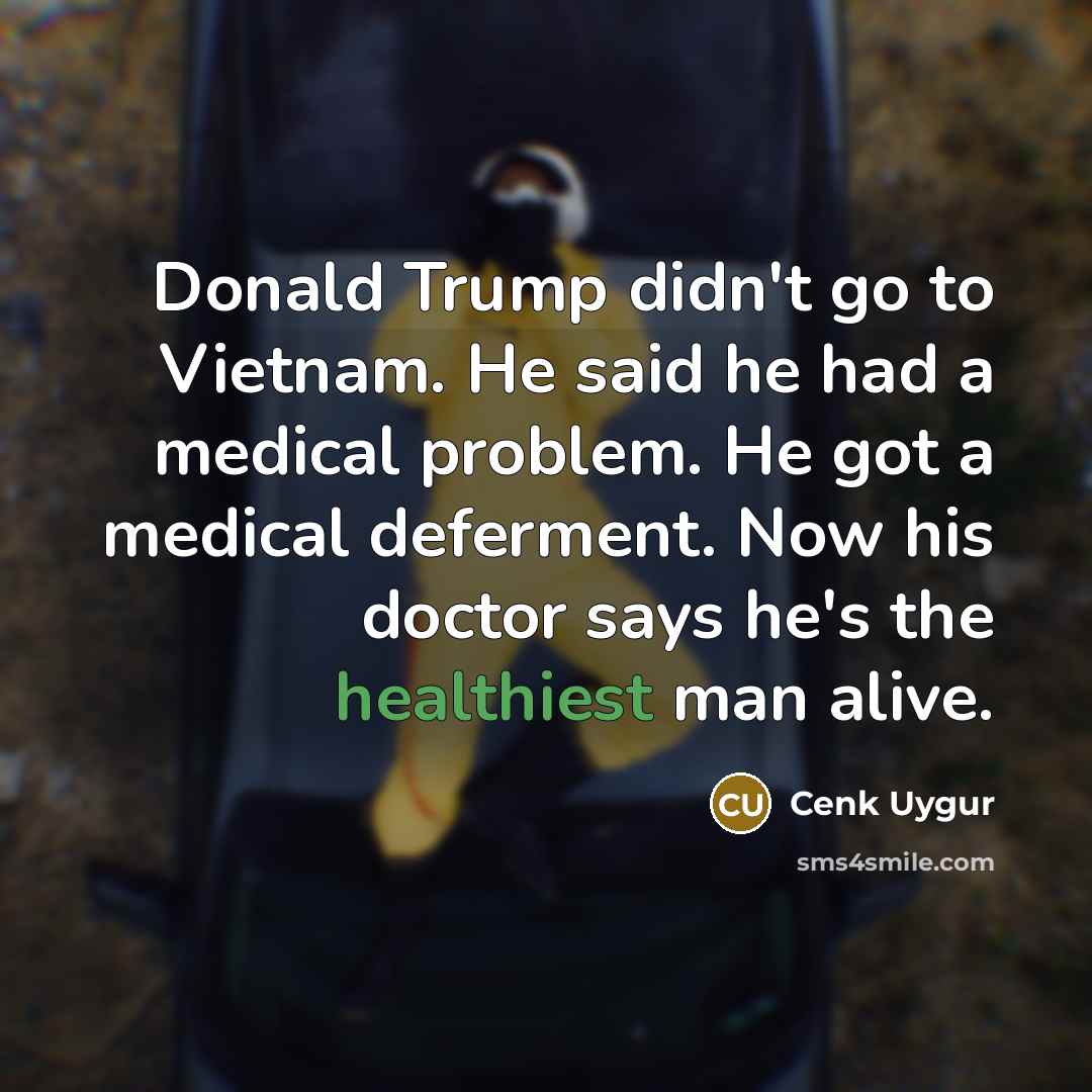 “Donald Trump didn't go to Vietnam. He said he had…” quote by Cenk Uygur