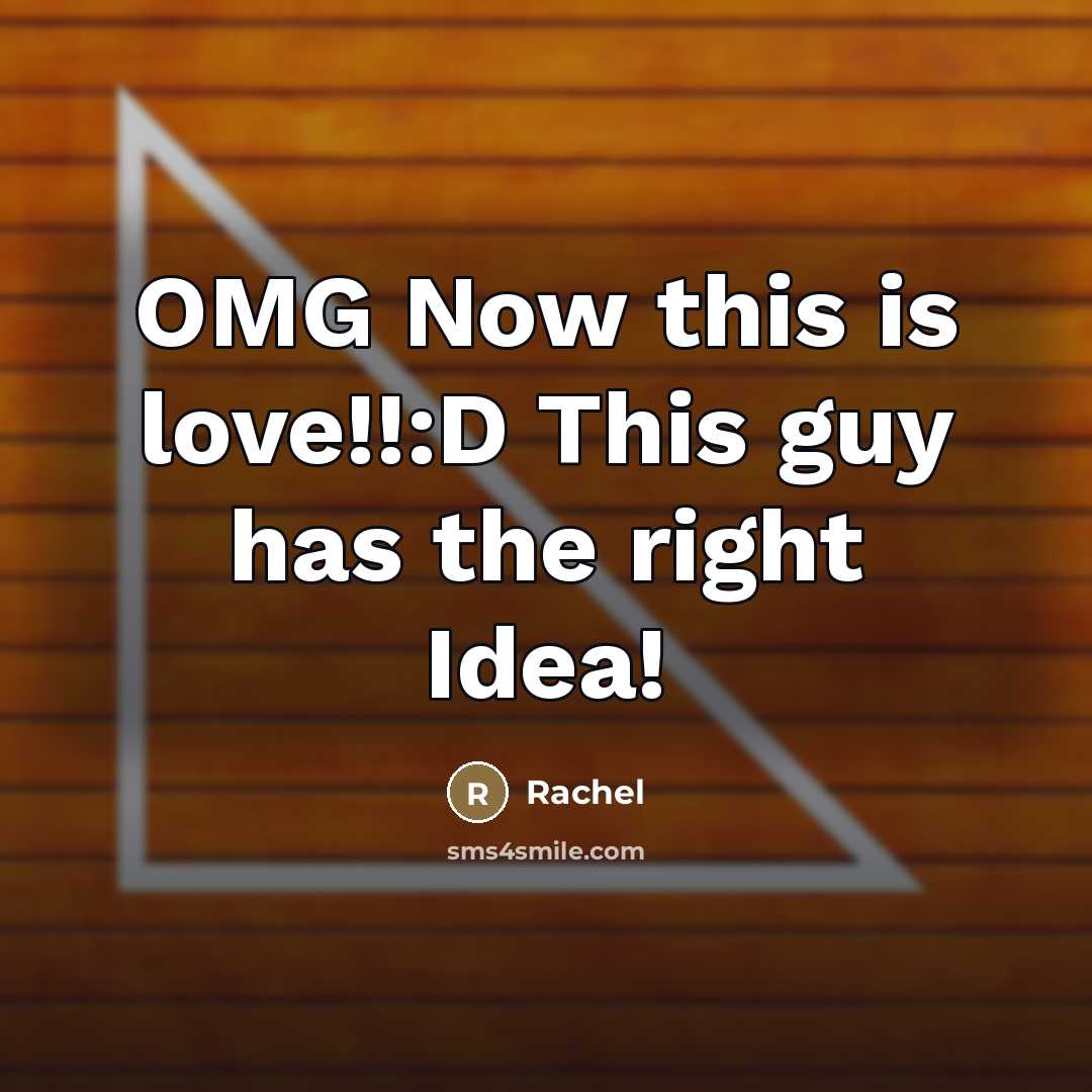 “OMG Now this is love!!:D This guy has the right…” quote by Rachel