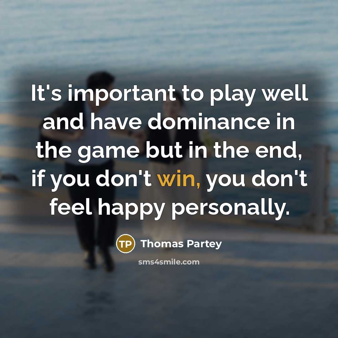 “It's important to play well and have dominance in the…” quote by Thomas Partey