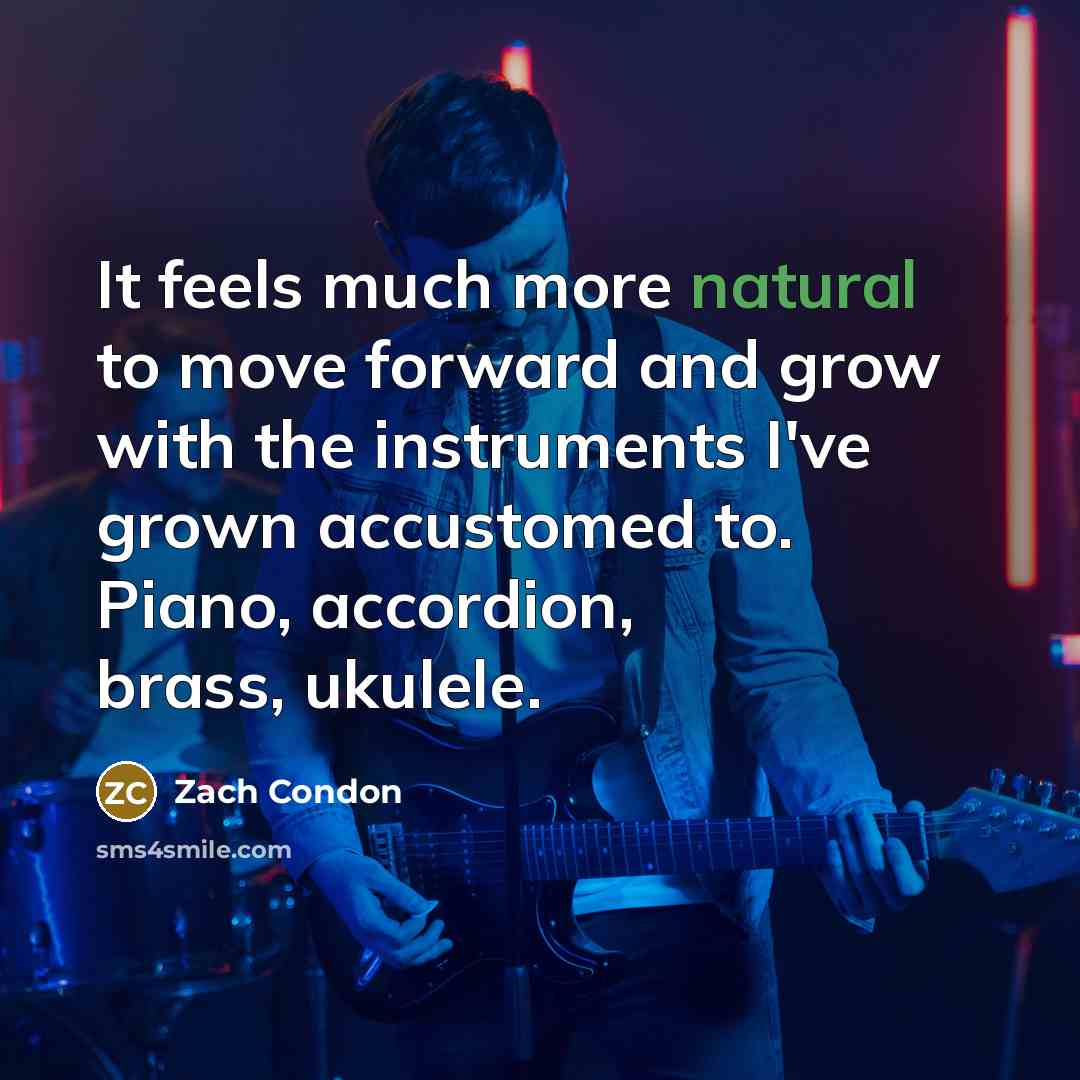 “It feels much more natural to move forward and grow…” quote by Zach Condon