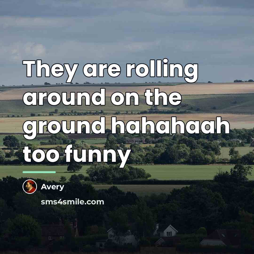 “They are rolling around on the ground hahahaah too funny…” quote by Avery